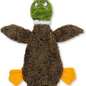 Stuffless Squeaky Dog Chew Toy – Wild Duck Design for Dogs