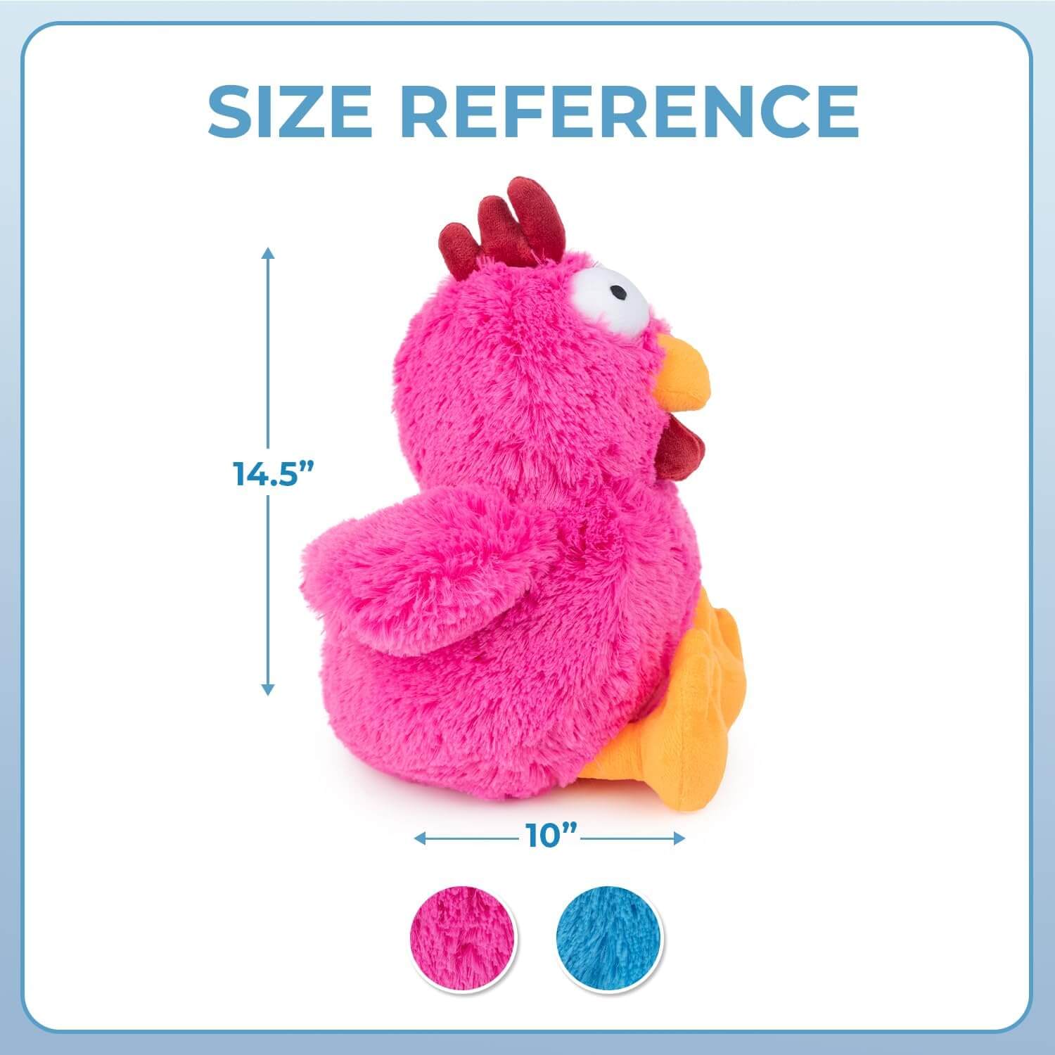 Interactive Squeaky Plush Dog Toy – Pink Mrs. Cluck by Best Pet Supplies