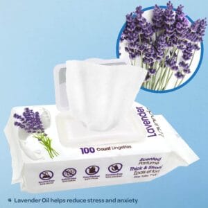 Lavender Dog Deodorizing Wipes - 100 Count Deep Cleansing & Hydrating