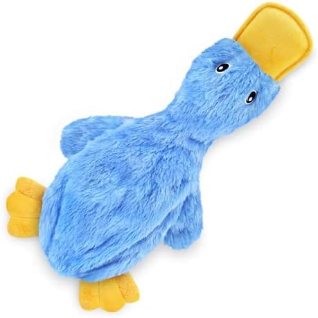 Blue Duck Squeaky Chew Toy for Dogs – Interactive Crinkle Toy for Small, Medium & Large Dogs